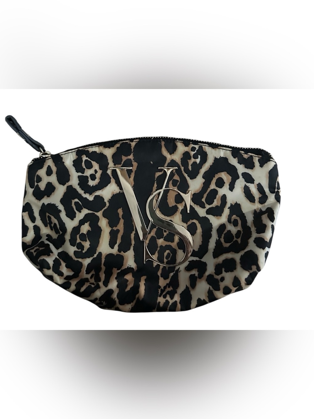 Victoria's Secret Leopard Print Cosmetic Pouch - Black & Cream
